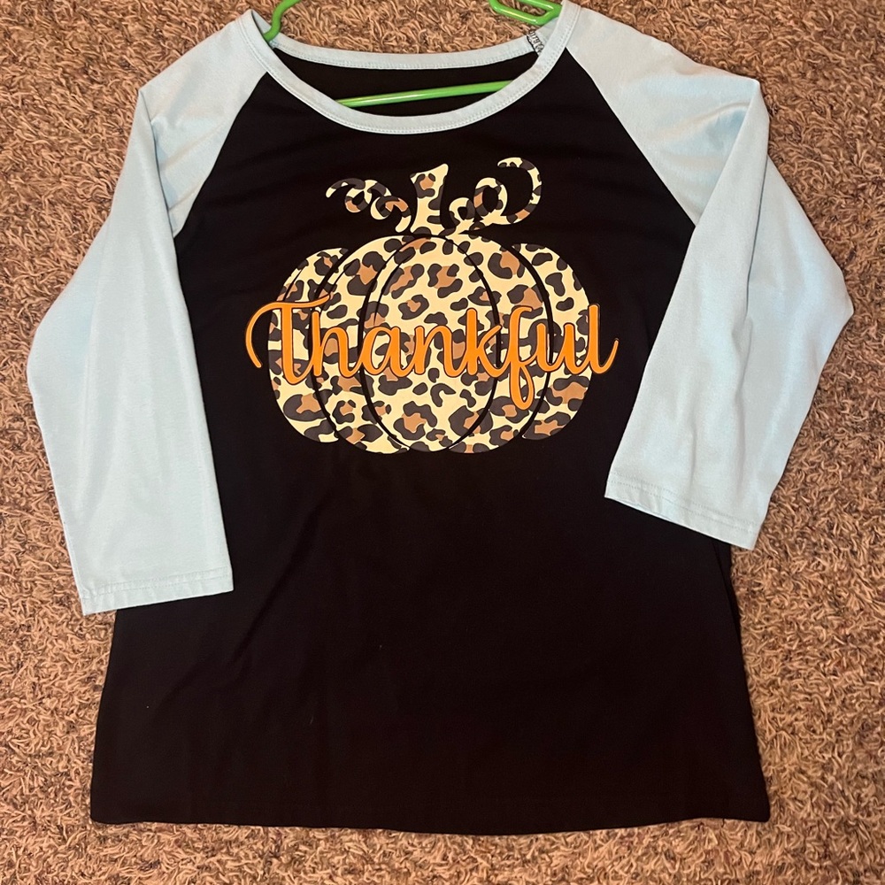 Fall/Thanksgiving boutique 3/4 sleeve shirt